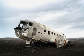 avion estrellado islandia