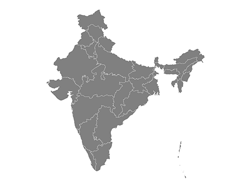 Mapa de la India